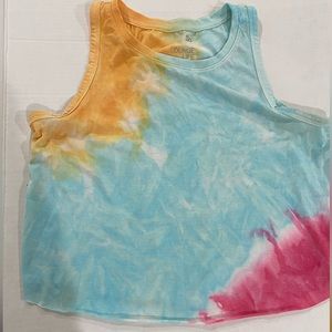 SO Lounge Life Crop Tank tye dye size small